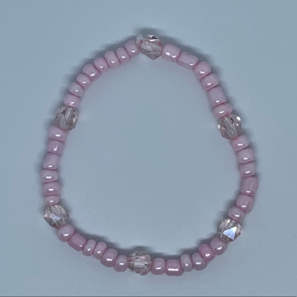 Pink Beaded Bracelet